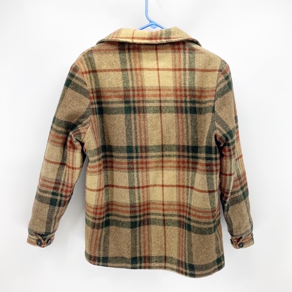 Vintage 1970's Woolrich Wool Coat Jacket pockets faux fur lining zipper closure - Picture 8 of 8